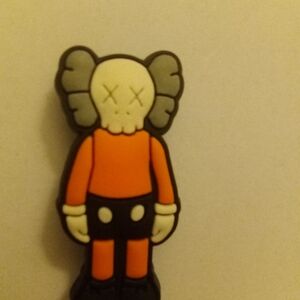 Orange and Black Cartoon Character Keychain